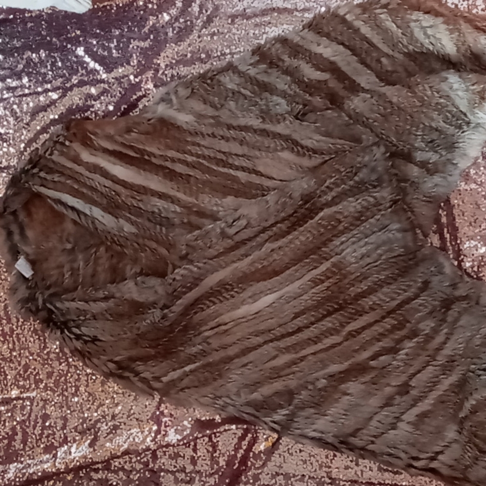 Women's rabbit fur vest